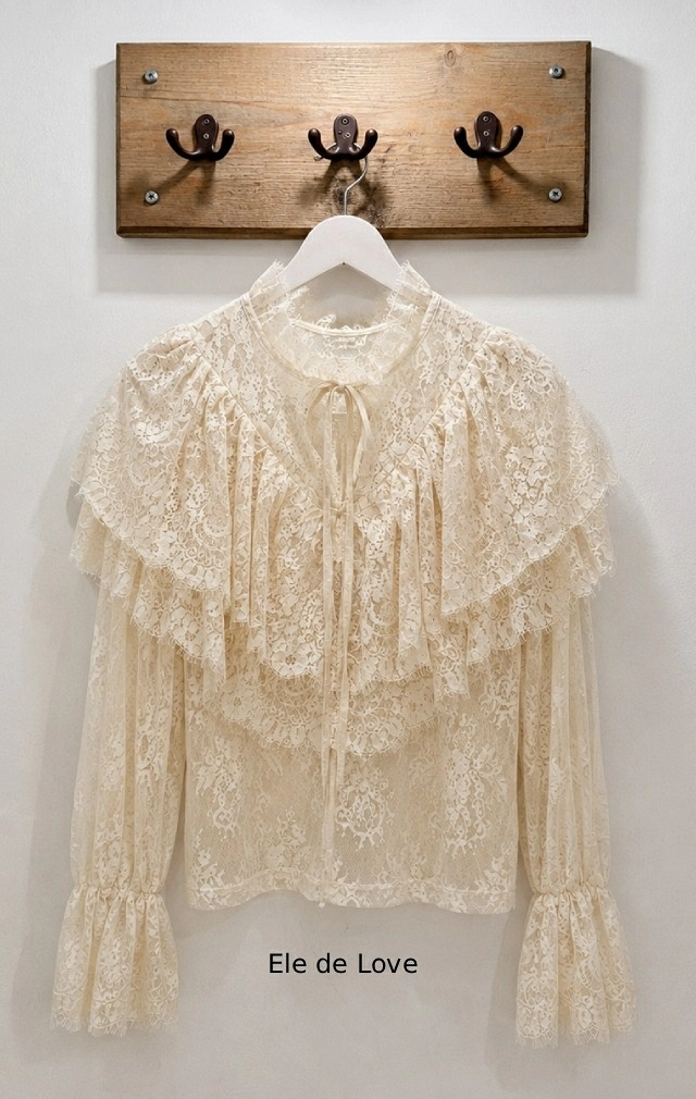 BLUSA ROMANTICA DE ENCAJE BLUSA ROMANTICA DE ENCAJE