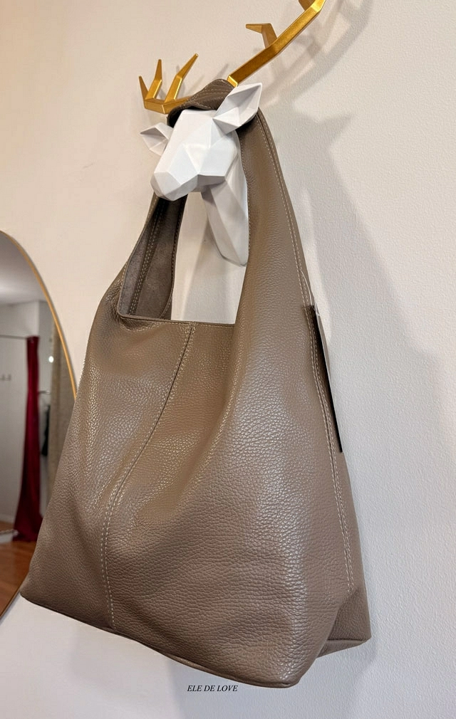 BOLSO DE PIEL TOPO