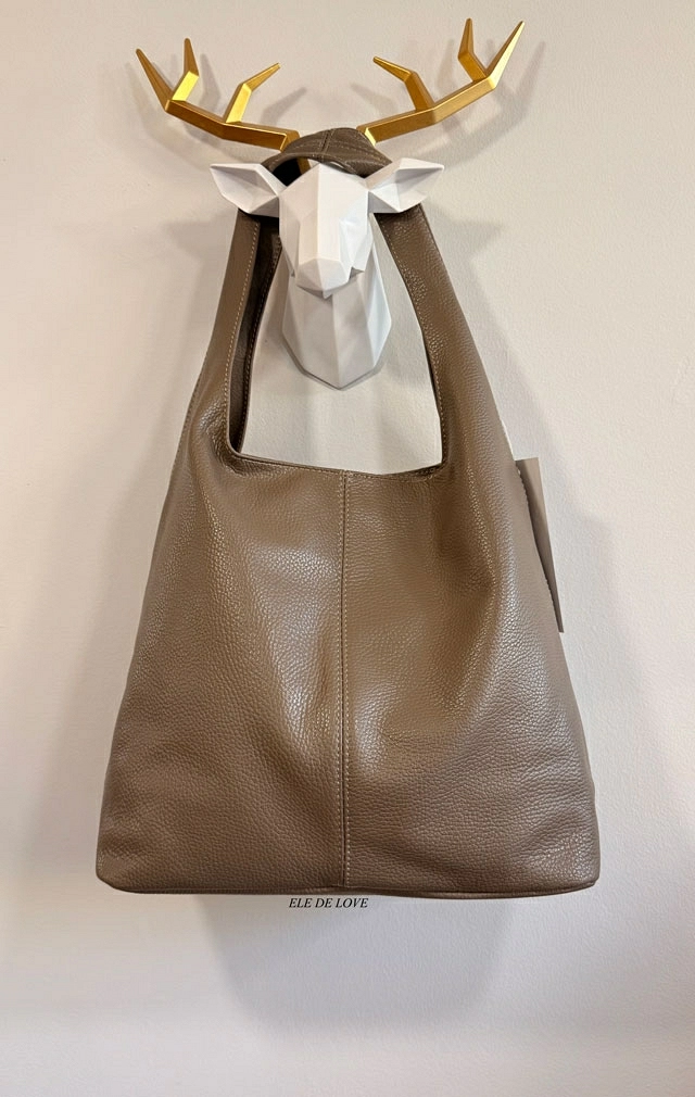 BOLSO DE PIEL TOPO