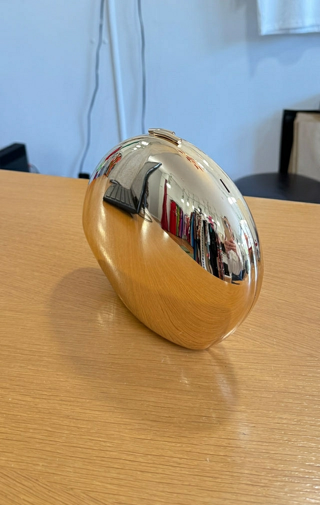 BOLSO ESPEJO DORADO