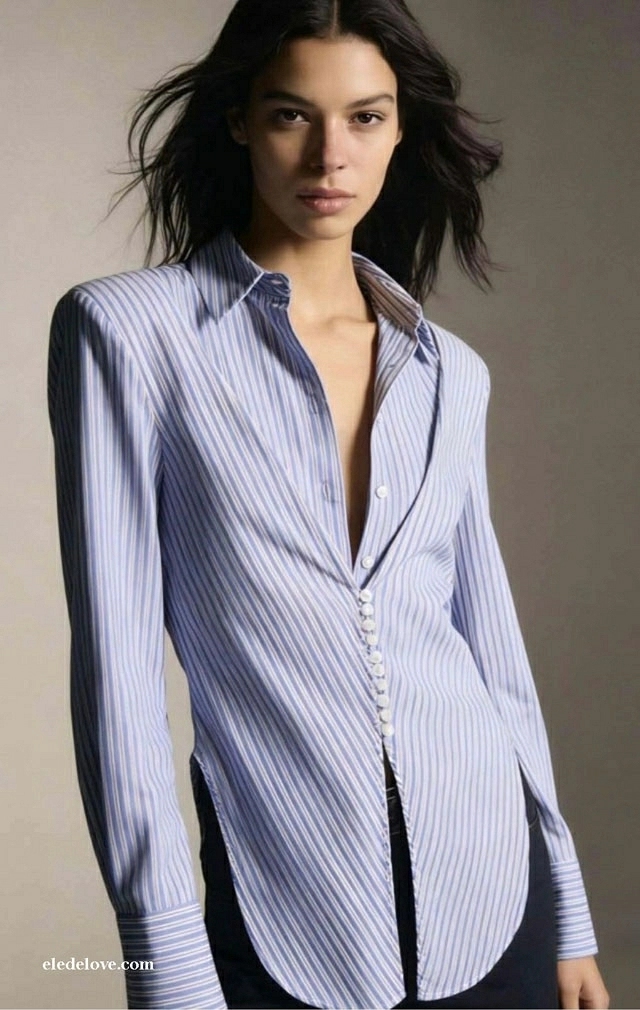 CAMISA CORSET DE RAYAS CAMISA CORSET DE RAYAS