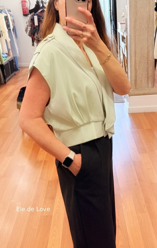 CHALECO VETIVER VERDE MENTA