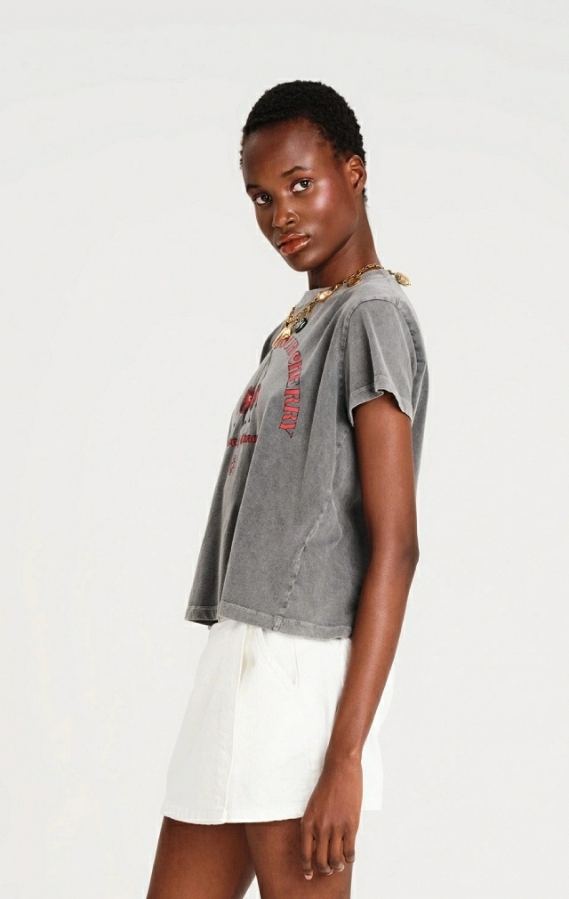 CHERRY-BOMB CROP T-SHIRT