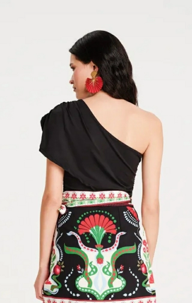 COCOA ONE SHOULDER TOP COCOA ONE SHOULDER TOP