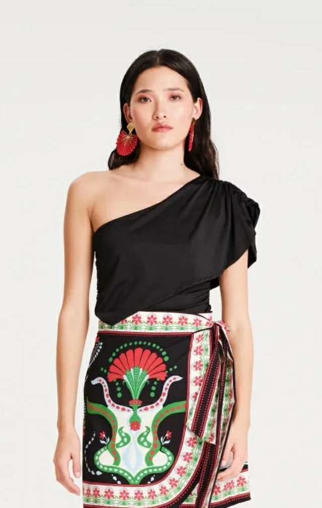 COCOA ONE SHOULDER TOP COCOA ONE SHOULDER TOP