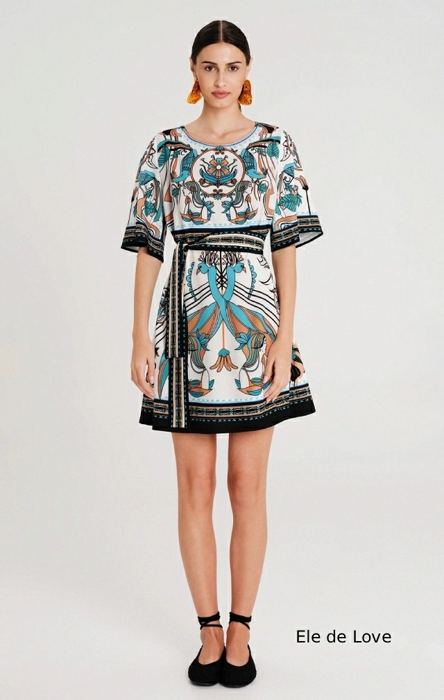 FOUNTAIN SHORT DRESS