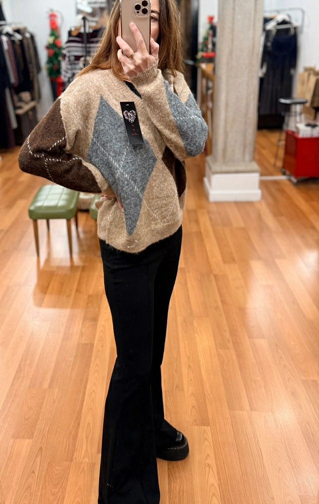 JERSEY CON ROMBOS JERSEY CON ROMBOS