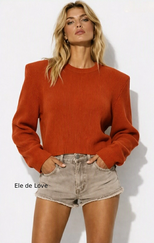 JERSEY CROP TOP CON HOMBRERAS