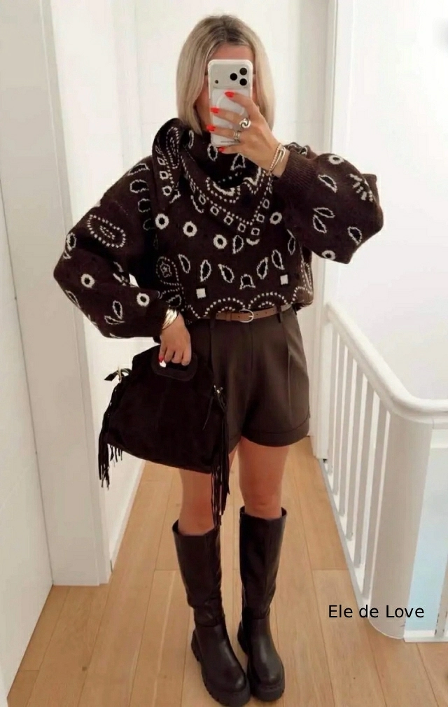 JERSEY MARRON + BANDANA JERSEY MARRON + BANDANA