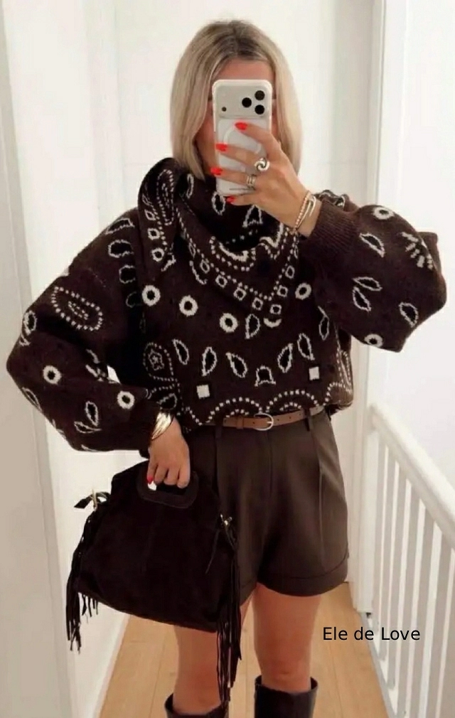 JERSEY MARRON + BANDANA JERSEY MARRON + BANDANA