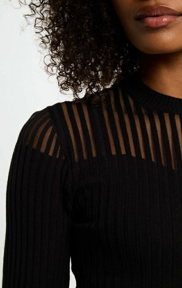 JERSEY PUNTO FINO CANALÉ CON TRANSPARENCIA JERSEY PUNTO FINO CANALÉ CON TRANSPARENCIA