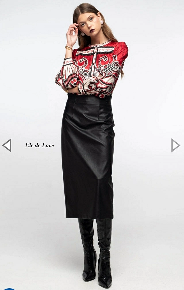 LIQUORICE MIDI SKIRT LIQUORICE MIDI SKIRT