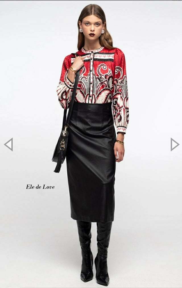 LIQUORICE MIDI SKIRT LIQUORICE MIDI SKIRT