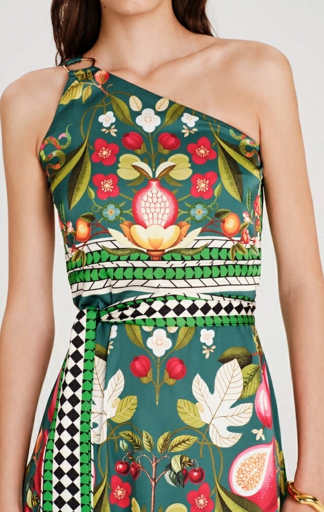 NECTAR ONE SHOULDER LONG DRESS