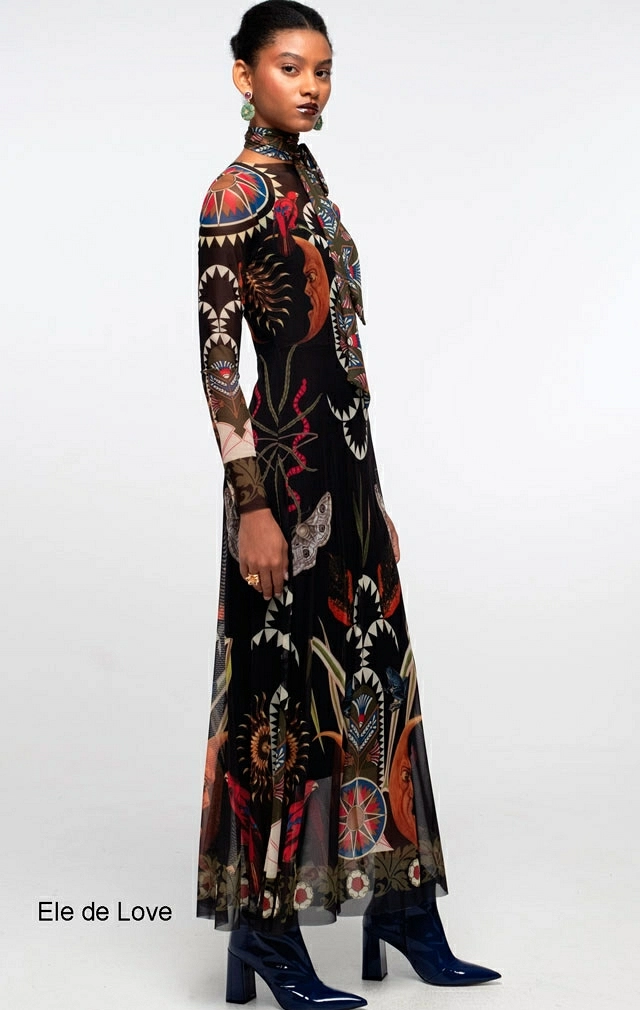 NOCTURNAL LONG DRESS