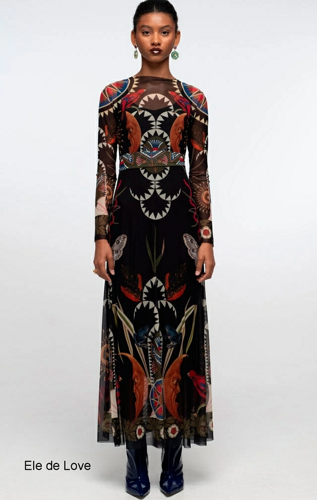 NOCTURNAL LONG DRESS