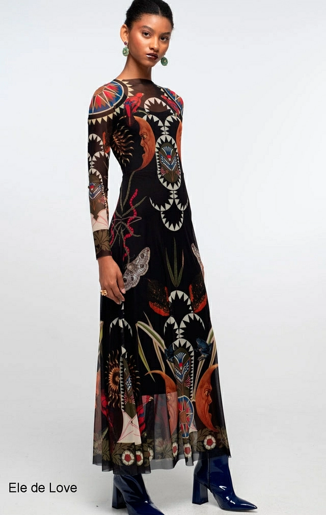 NOCTURNAL LONG DRESS