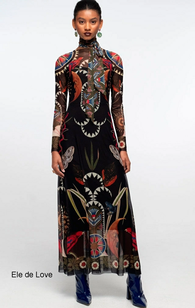 NOCTURNAL LONG DRESS