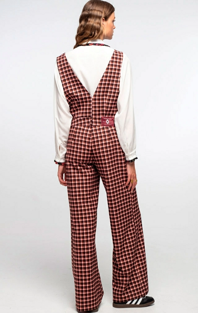 PLAID JUMPSUIT