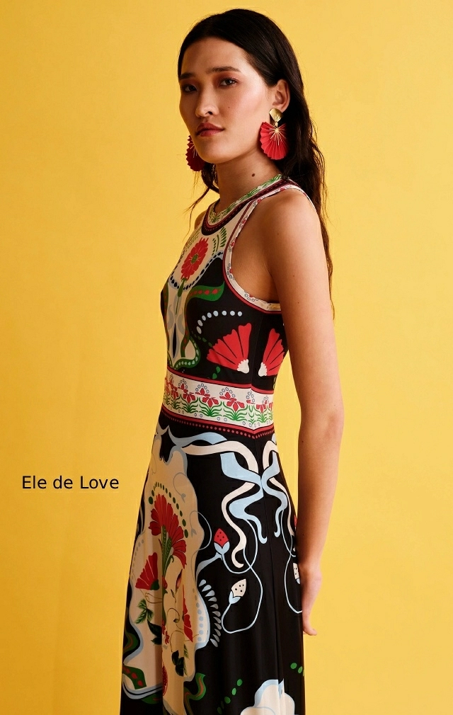 POMEGRANATE LONG DRESS POMEGRANATE LONG DRESS