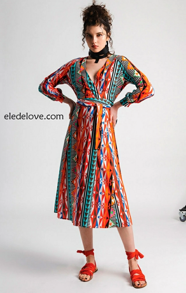 Reynosa wrap dress