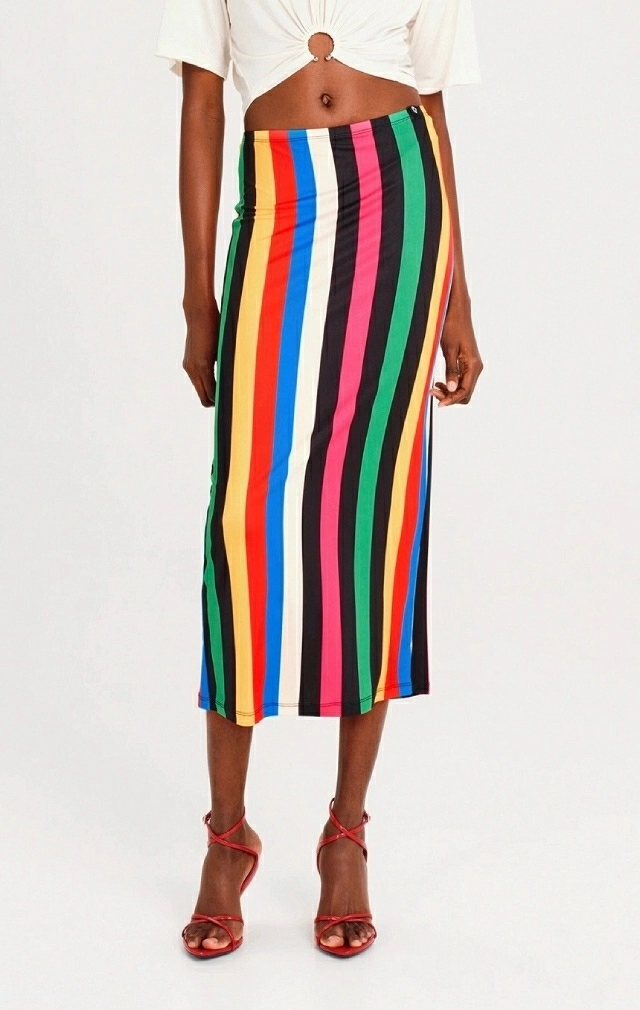 RHYTHM MIDI SKIRT