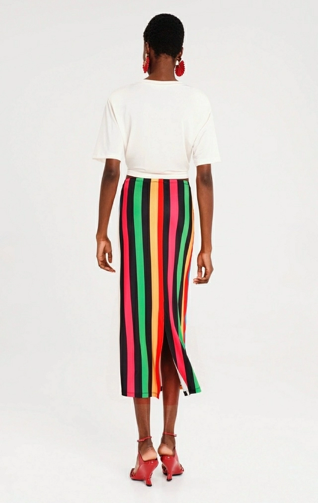 RHYTHM MIDI SKIRT