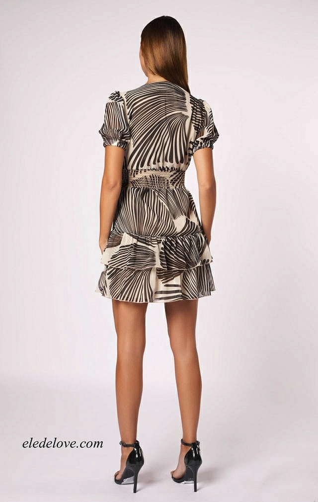 VESTIDO JOY TONOS MARRONES