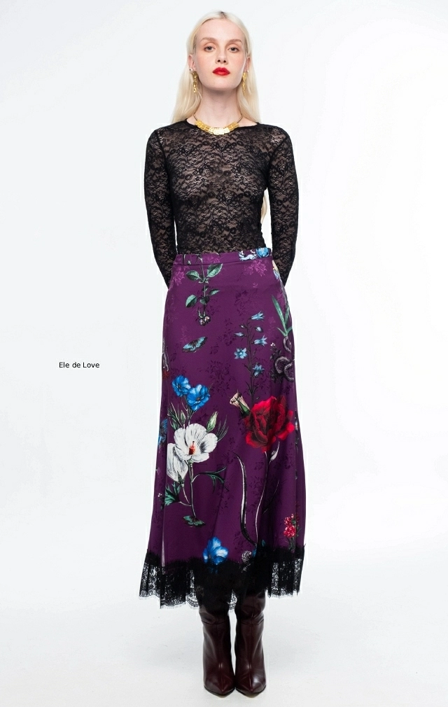 VIOLET LONG SKIRT